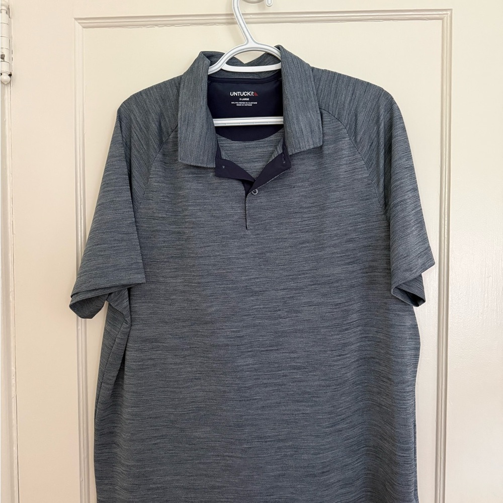 UNTUCKit Men's Charcoal Polo Shirt